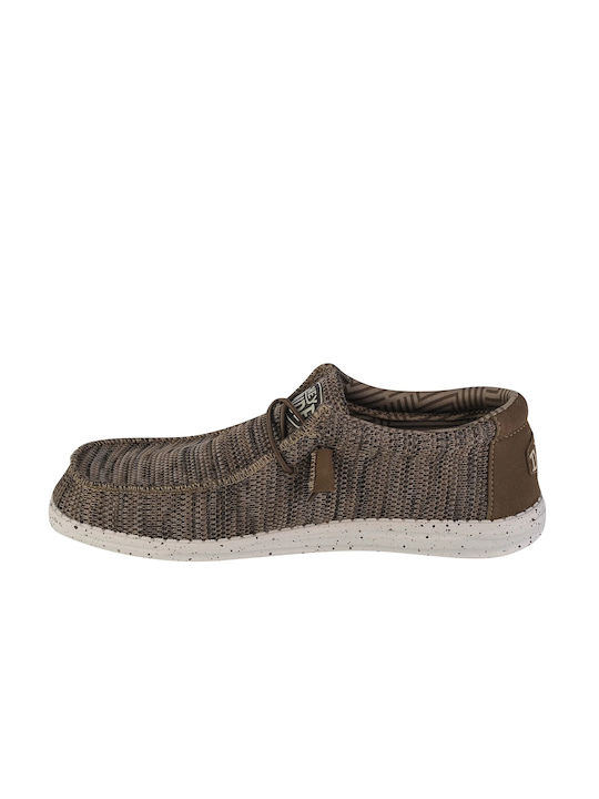 Hey Dude Wally Sox Men's Moccasins Brown