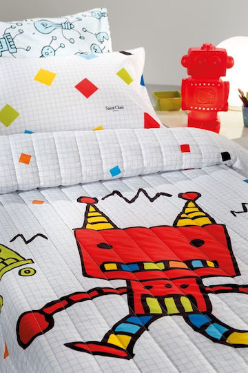 Saint Clair Robot Kids Pillowcase 50x70cm Multicolour