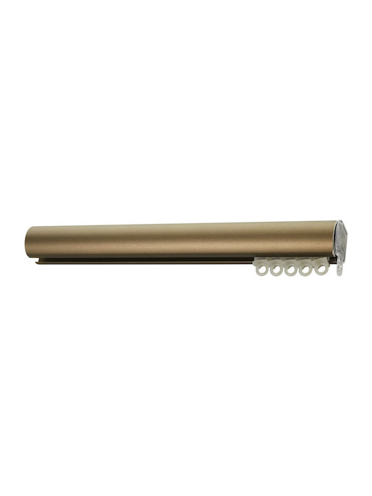 Zogometal Metallisch Vorhangstange Doppel mit Schiene Φ25mm 200cm Bronze