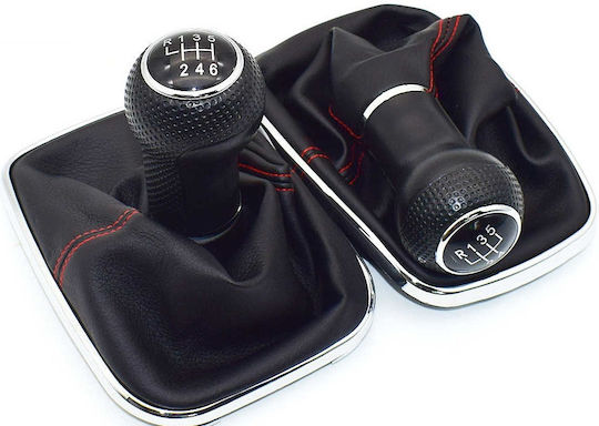 Volkswagen 6 Shift Knob with Bubble for Volkswagen Golf 1997 2003 Red