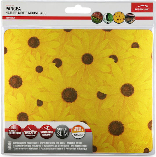 SpeedLink Pangea Nature Motif Sunflowers Мишка пад (230мм) Жълт SL-6230-N04