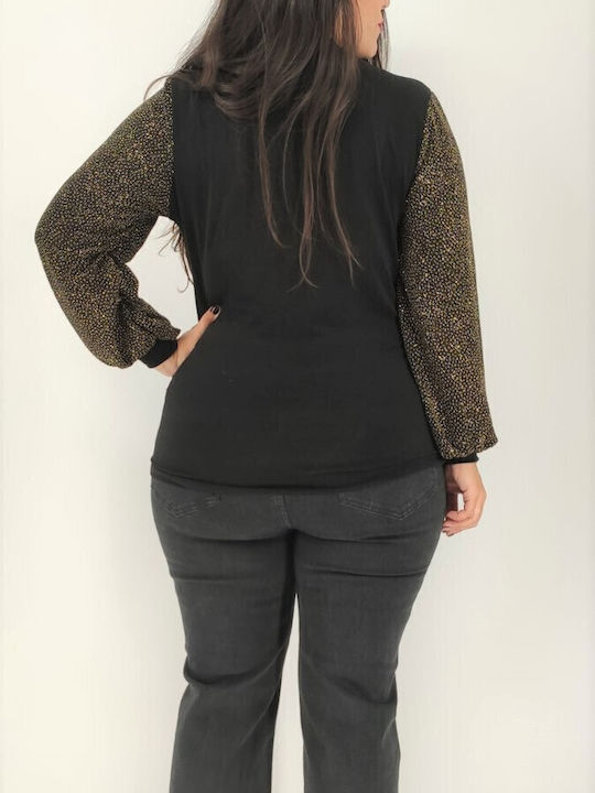 Women's Blouse Long Sleeve Black