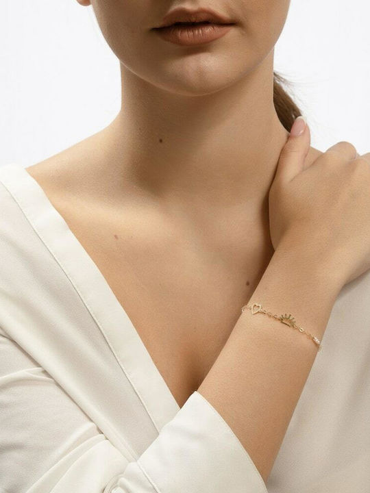 Eforo Βραχιόλι Αλυσίδα Χρυσό 9K Eforo Βραχιόλι Αλυσίδα Χρυσό 9K