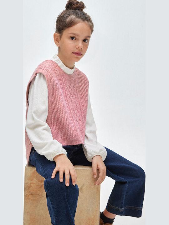 Kids Vest Knitted Purple