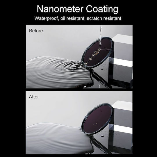 K&F Concept Nano-X Филтър ND / HD Диаметър 77mm с Покритие MRC (Устойчив на Надраскване) за Фотографски Обективи