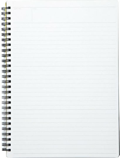 Mnemosyne Notepad Тетрадка Спирала 70 Листа A4 На райета Черен