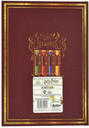 Bluesky Harry Potter Notebook A5 80 Sheets Ruled Red