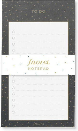 Filofax CONFETTI PERSONAL Κόλλες Αναφοράς A5 60 Φύλλων Ριγέ Μαύρες