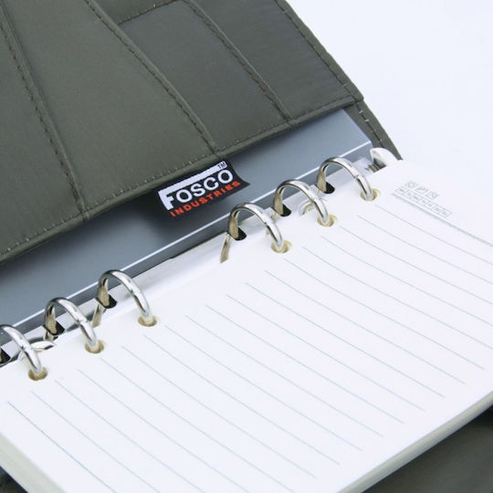Fosco Industries Notebook with Pen Holder Gray
