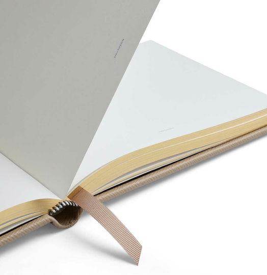 Smythson Notizbuch mit leeren Seiten Beige