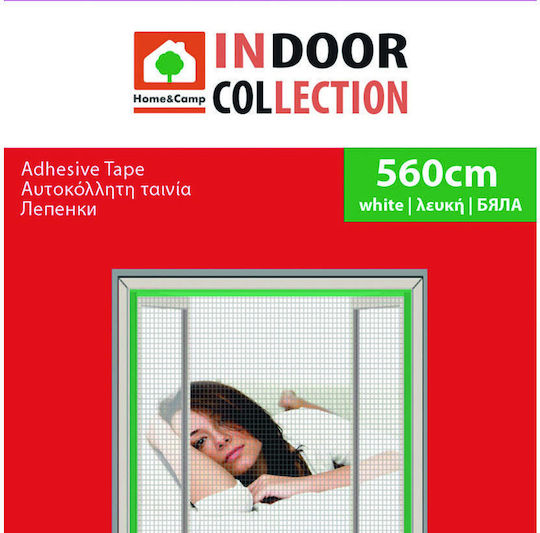 Home & Camp Self-Adhesive Reusable Tape White 6mmx5.6m 1pcs