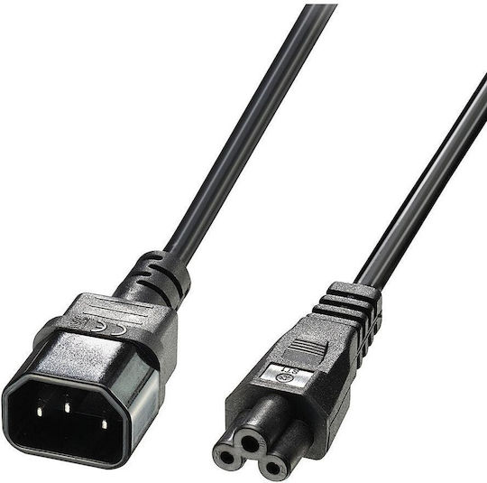Lindy IEC C5 - IEC C14 Cable 3m Μαύρο 30342