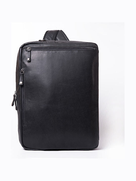 Leder Herrentasche Geldbörse Schwarz