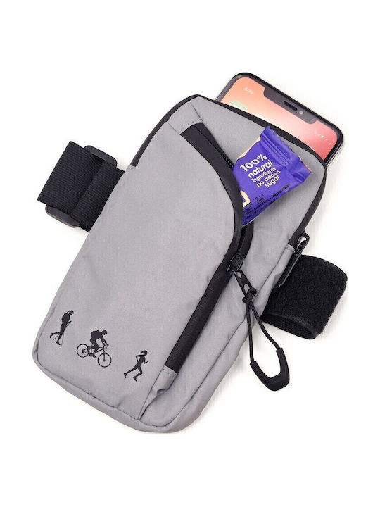 Herren Schulter / Crossbody Tasche Grau