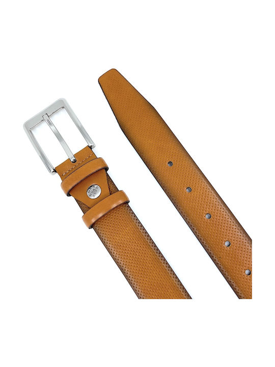 Men's Belt Leather Tabac Brown
