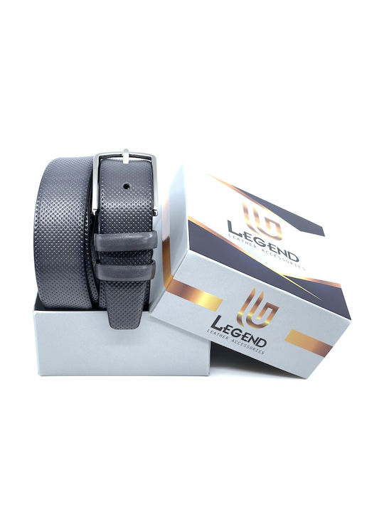 Men's Belt Leather Gray