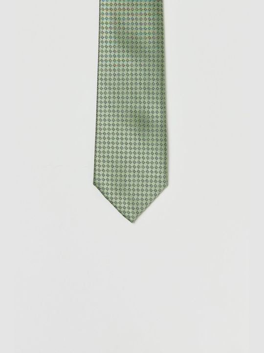 Aristoteli Bitsiani Cravată pentru Bărbați Tipărit în Culorea Verde