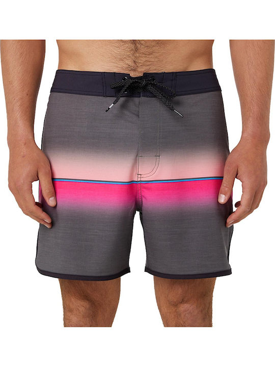 MIRAGE RETRO MAMA Men's Swimwear Shorts Gray Striped