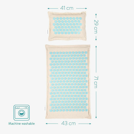 Navaris Matte Massage Akupressur für den Nacken & den Körper Blau