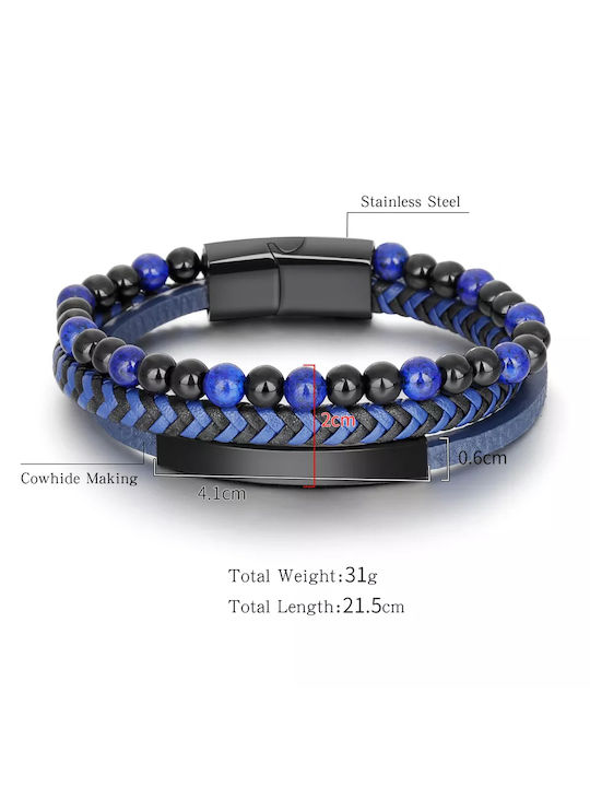 Legend Accessories Leder Armband 21cm