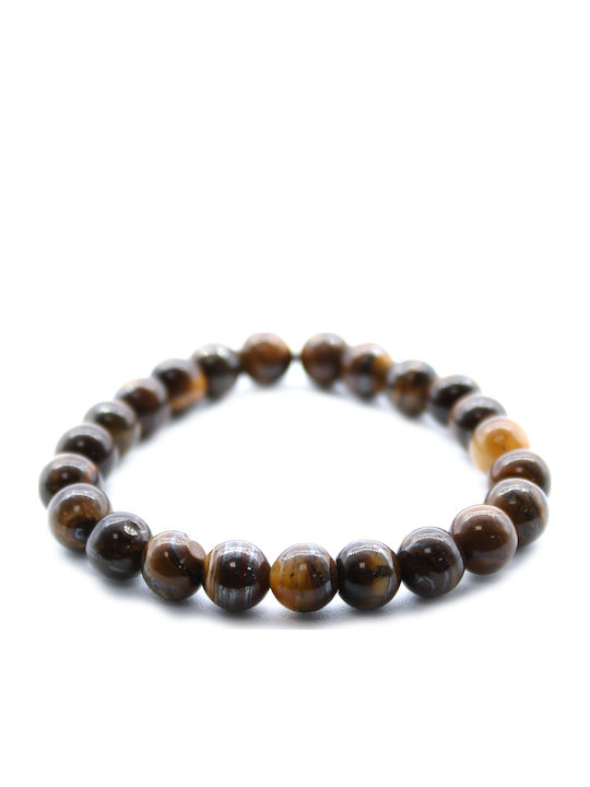 Green Tree Women's Bracelet Tiger Eye Made of Cord 8cm