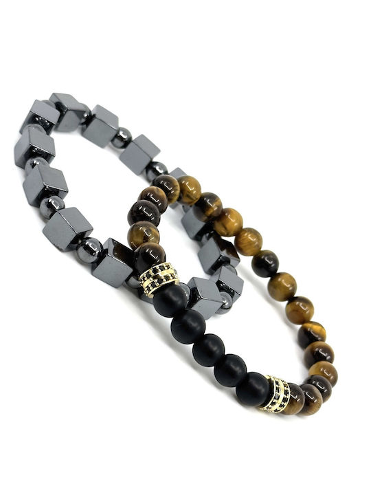 Legend Accessories Мъжка Подредба Гривни от Неръждаема Стомана 21см LGD-BR-2025/А
