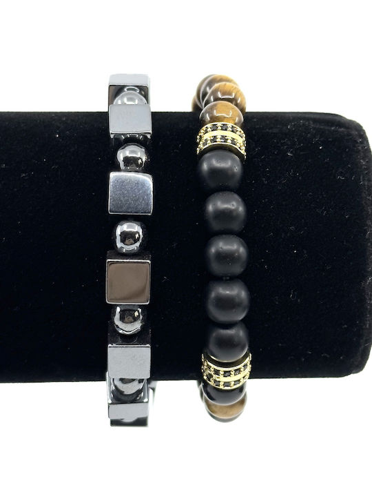 Legend Accessories Мъжка Подредба Гривни от Неръждаема Стомана 21см LGD-BR-2025/А