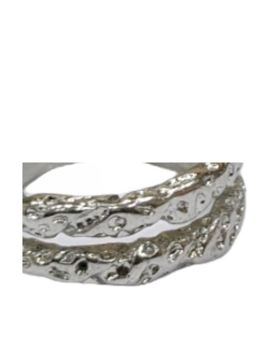 Kostibas Fashion Γυναικείο Δαχτυλίδι από Ατσάλι Επιχρυσωμένο