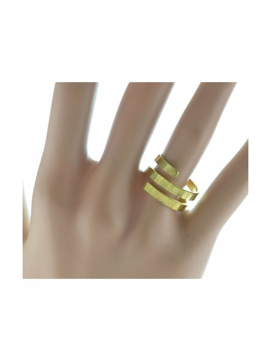 Paraxenies Women's Gold Plated Silver Ring