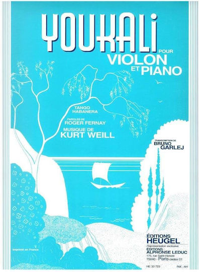 Alphonse Leduc Weill Youkali Παρτιτούρα για Βιολί / Πιάνο