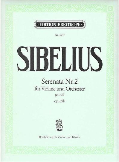 Breitkopf & Hartel Sibelius Παρτιτούρα για Πιάνο / Βιολί