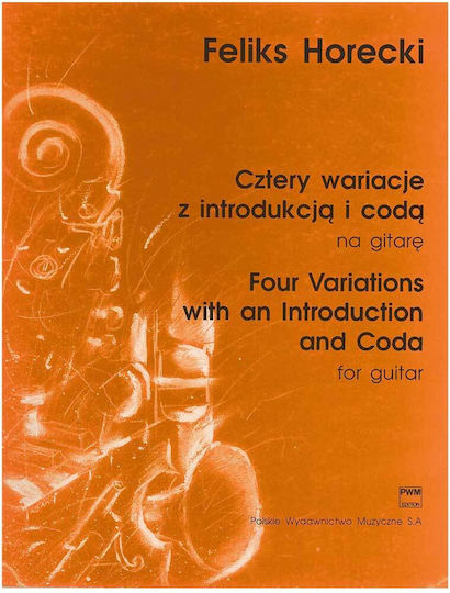 PWM Horecki Four Variations Παρτιτούρα για Κιθάρα