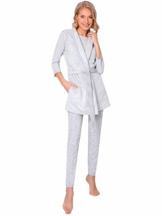 Aruelle Winter Women's Robe Gray