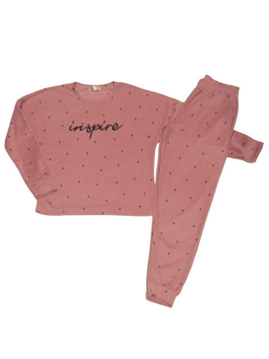 Mirano Homewear Winter Women's Pyjama Set Fleece Pink