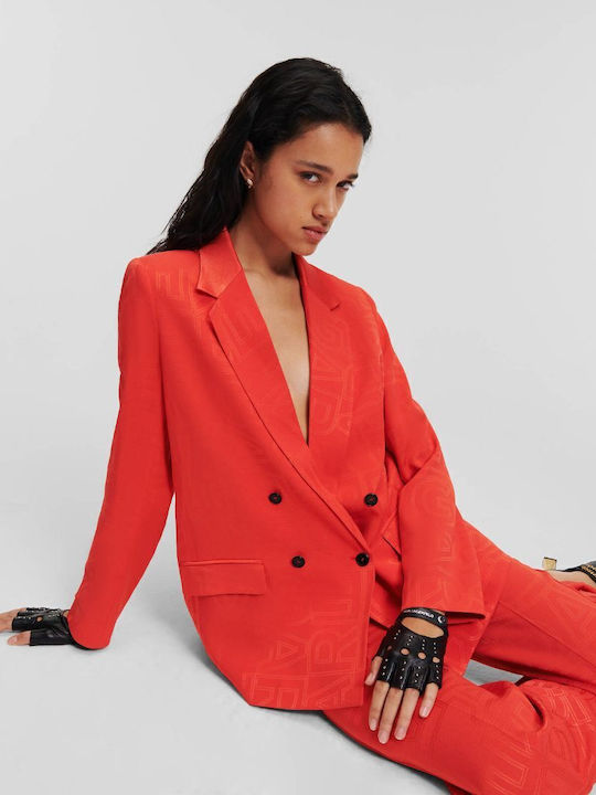 Karl Lagerfeld Women's Blazer Red