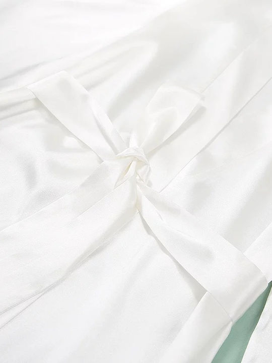 La Lolita Amsterdam Winter Bridal Women's Robe with White Nightgown Amelie