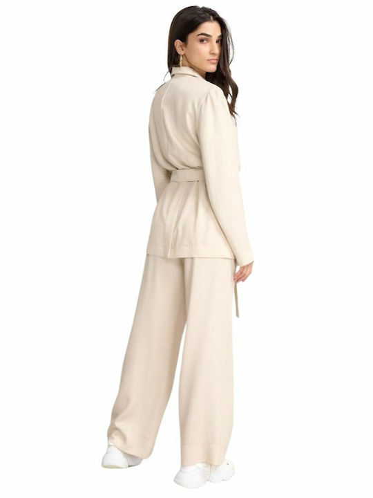 Passager Lang Damen Blazer Beige