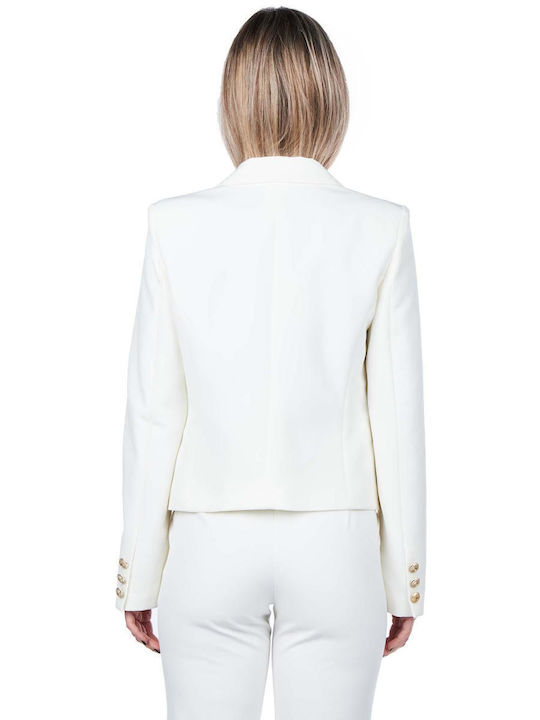 Vicolo Short Women's Blazer White