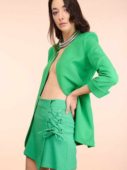 Raffaella Collection Long Women's Blazer Green