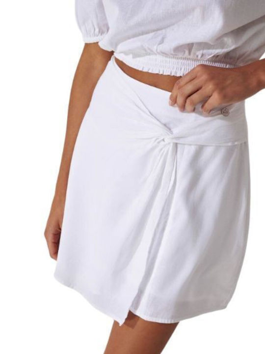 Ale - The Non Usual Casual Women's Mini Croise Skirt White