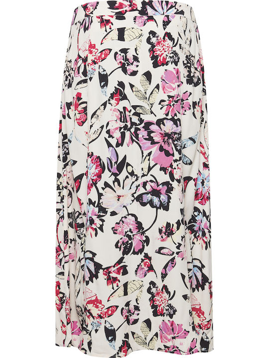 Maxi Skirt Floral Gray