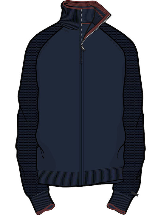 Men's Knitted Cardigan Blue