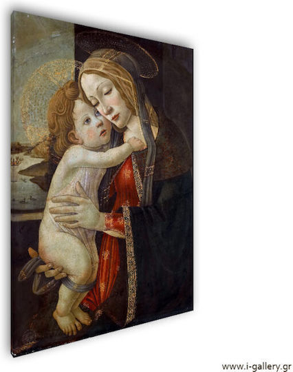 I-gallery The Virgin And Πίνακας Αντίγραφο του Sandro Botticelli σε Καμβά 30x40cm