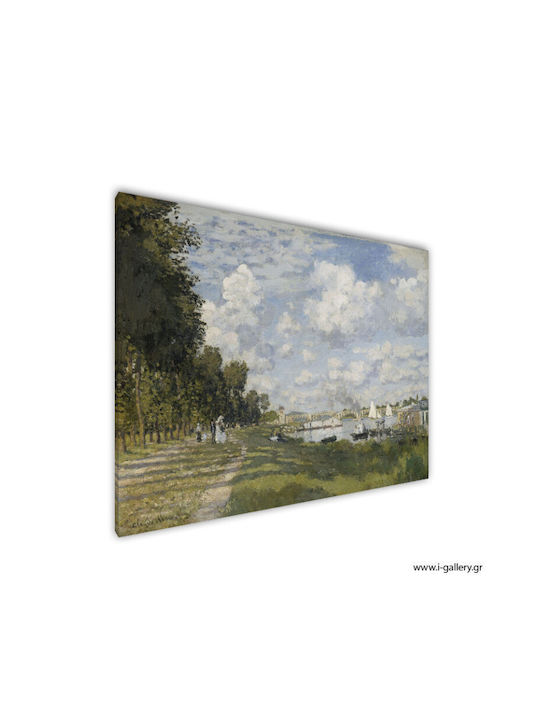 I-gallery The Marina At Painting Copy of Monet on Canvas 30x20cm