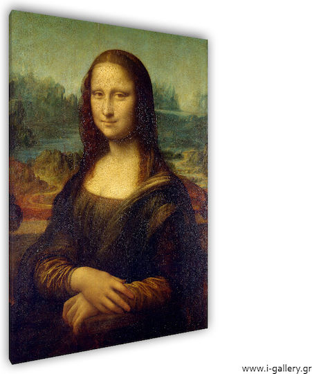 I-gallery Mona Lisa Leonardo Πίνακας Αντίγραφο του Da Vinci σε Καμβά 50x70cm