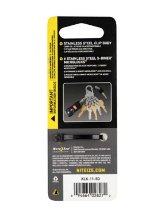 Niteize Μπρελόκ KeyRack Μεταλλικό Γκρι