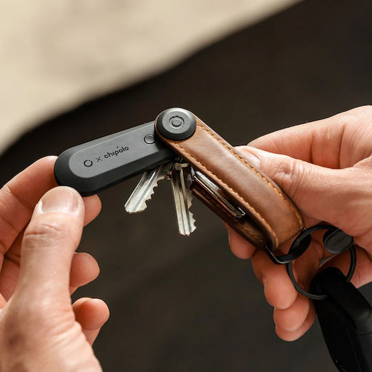 Orbitkey X Chipolo Bluetooth Tracker v2 Apple Find My & Google Find Hub Μαύρο