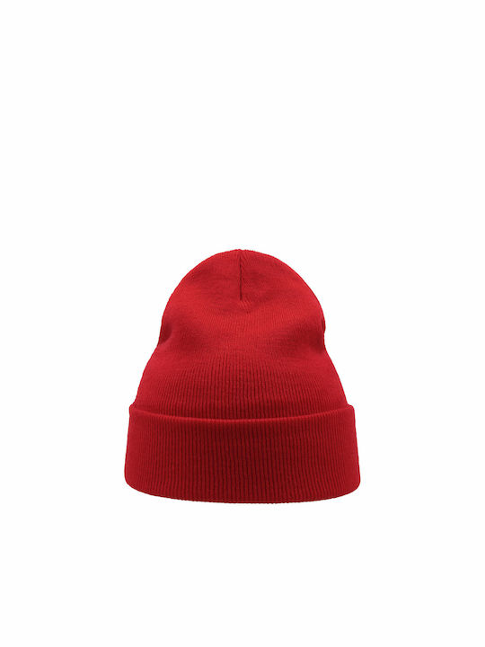 Atlantis Wind Knitted Beanie Cap Red