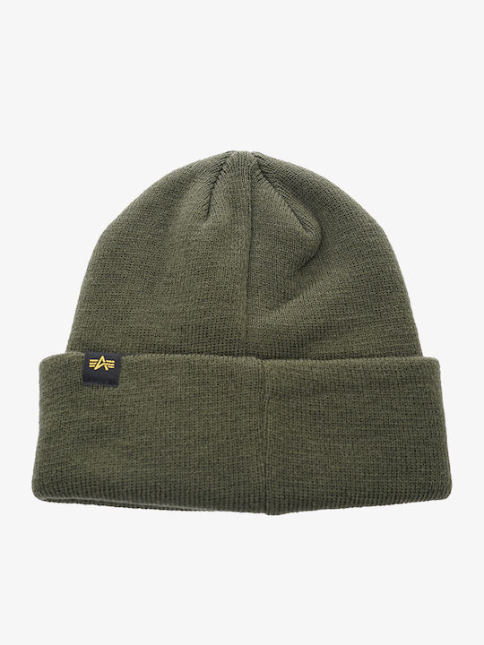 Knitted Beanie Cap Khaki