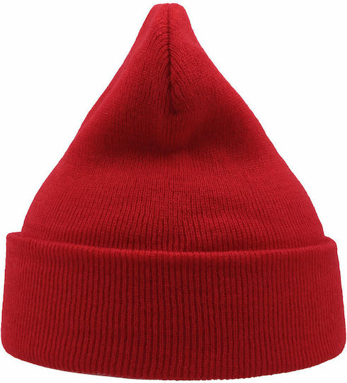 Wind Beanie Ανδρικός Σκούφος Πλεκτός σε Κόκκινο χρώμα